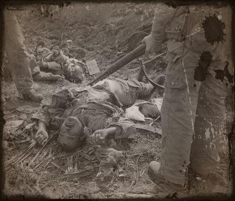 soldats japonais morts à Iwo Jima